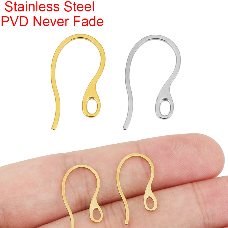 Jewelry Making Class - 20pcs Hypoallergenic Stainless Steel Earrings Hooks