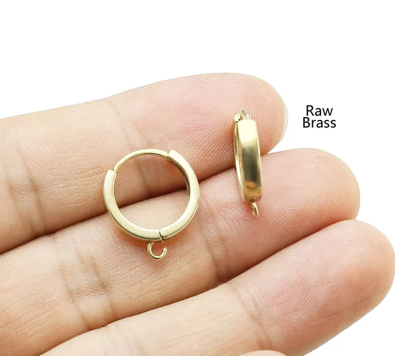 10pcs Brass Ear Hoops, Leverba - Jewelry Making Class review and price