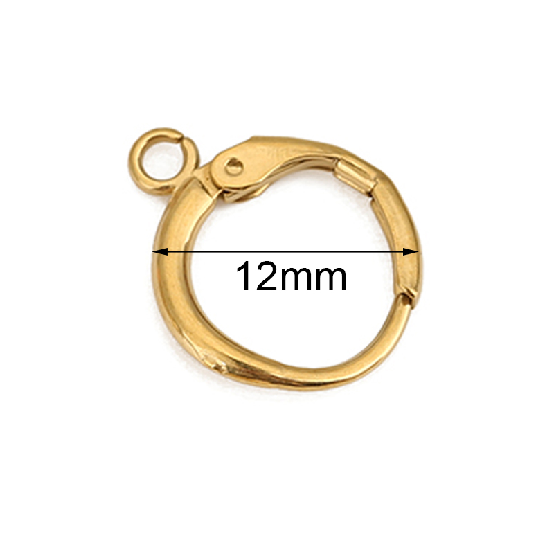 10pcs 12mm Hypoallergenic Earr - Jewelry Making Metal Supplies review and price