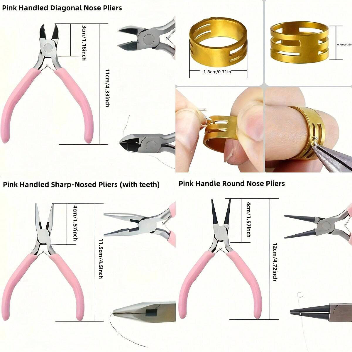 8pcs/set,2pcs/set Pink Senior  - Jewelry Making For Seniors review and price
