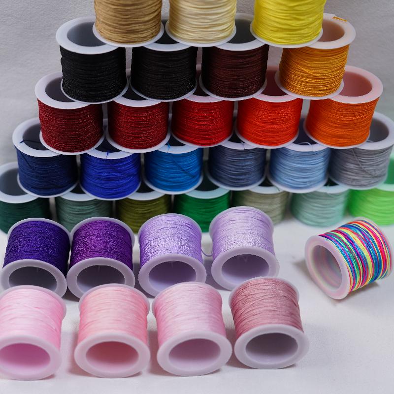 New 50M 0.8mm Crafts Nylon Cor - Knotting Cord Silk review and price