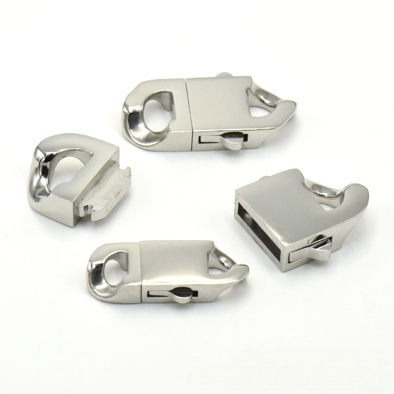 Stainless Steel Spring Clasp L - Jewelry Making Metal Supplies review and price