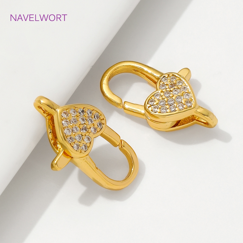 18K Gold Plated Inlaid Zircon  - Jewelry Making Metal Supplies review and price