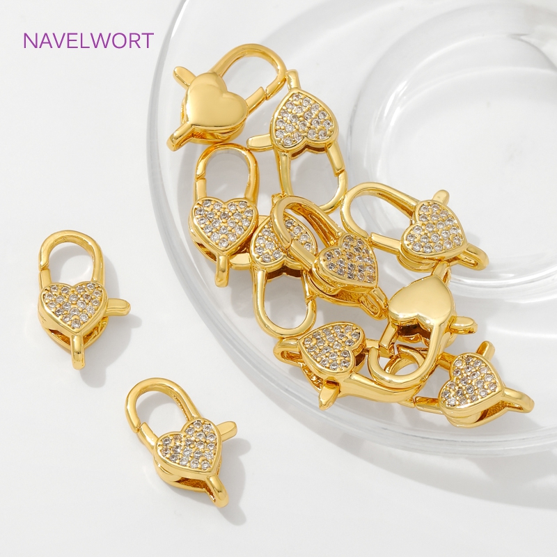 18K Gold Plated Inlaid Zircon  - Jewelry Making Metal Supplies review and price